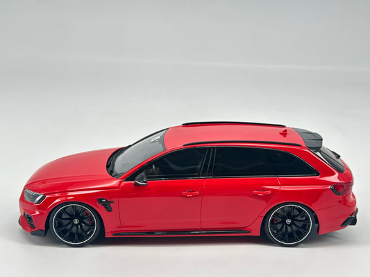 GT Spirit 1/18 Audi ABT RS4 Red Simulation Car Model Ornaments
