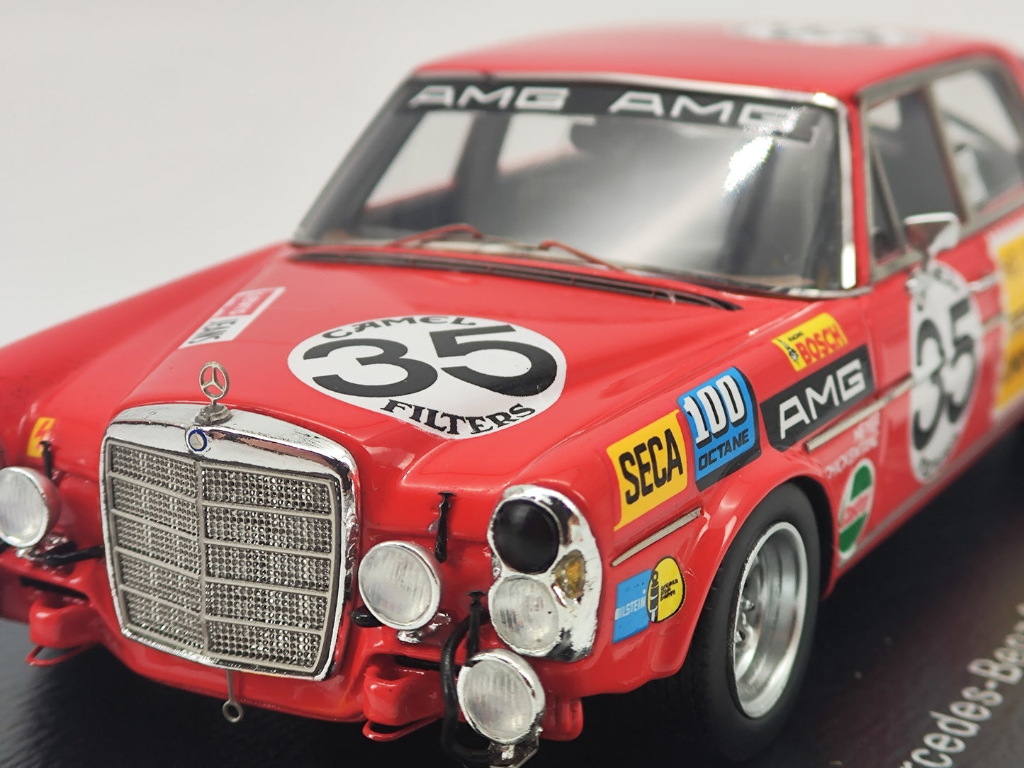 Spark 1/43 Mercedes-Benz 300SEL 6.8 1971 Spa 24 Hours Endurance Race Simulation Model Car