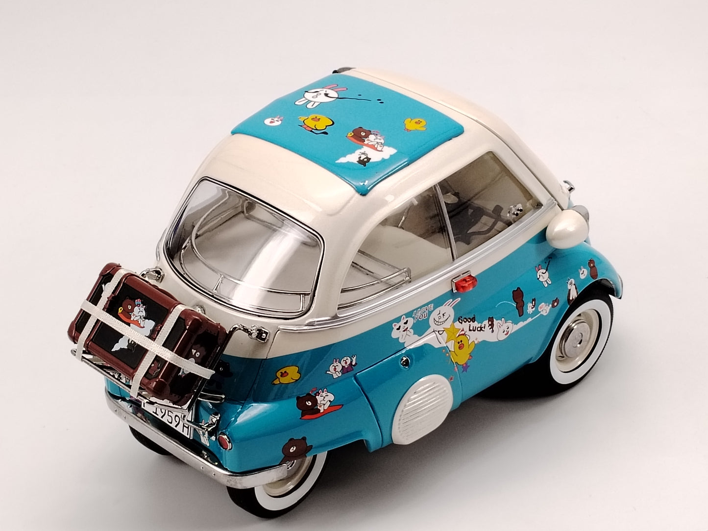 NSL 1/18 BMW ISATTA LINE Alloy Model Car Ornaments