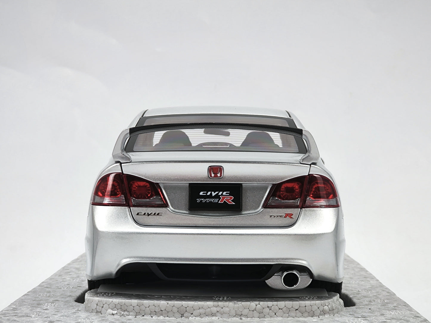 MH 1/18 Honda Civic Type R Silver Alloy Car Model