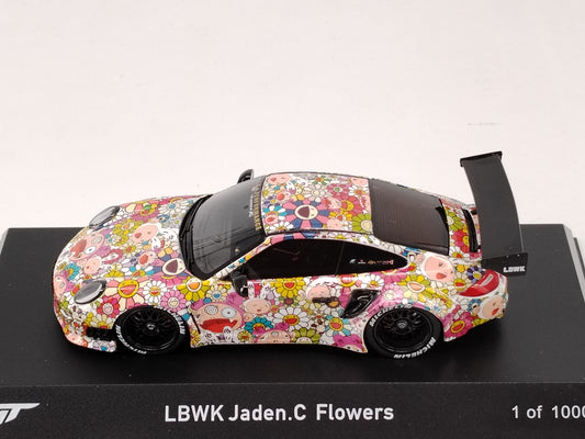 GT Spirit 1/43 Porsche 997 LBWK Sunflower Simulation Car Model Ornaments