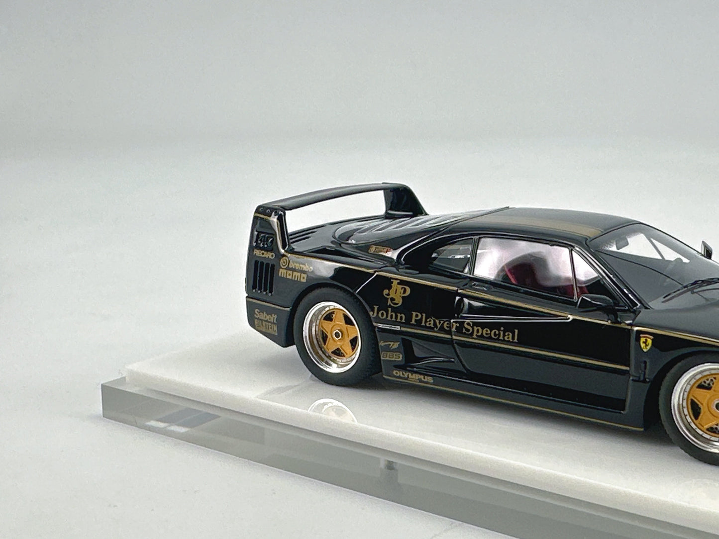 SCM 1/43 Ferrari F40 JPS Black Gold Paint Resin Model Car