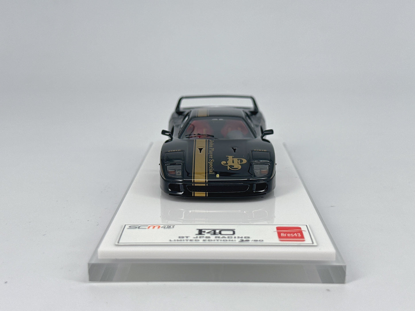 SCM 1/43 Ferrari F40 JPS Black Gold Paint Resin Model Car