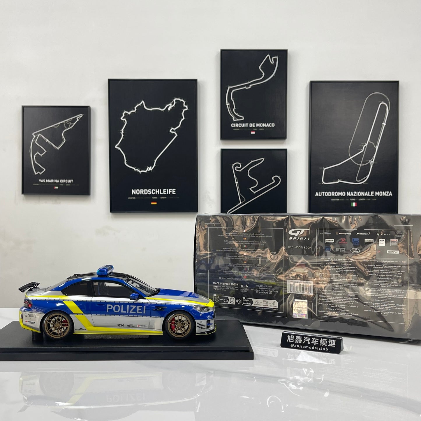 GT Spirit 1/18 BMW AC Schnitzer ACS2 Sport Polizei 2024 Blue/Silver Livery (GT573)