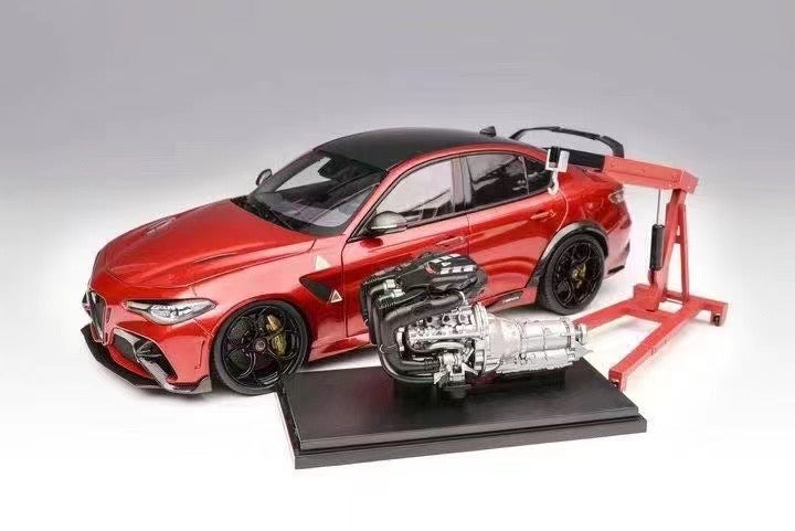 Pre sale MOTORHELIX 1/18 Alfa Romeo GTAM alloy fully open simulation car model ornament