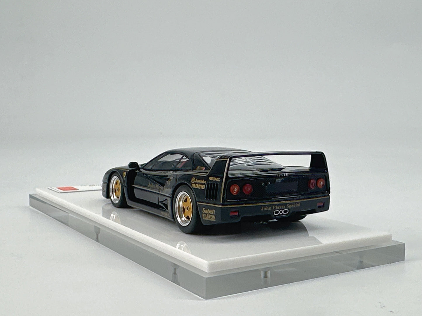 SCM 1/43 Ferrari F40 JPS Black Gold Paint Resin Model Car