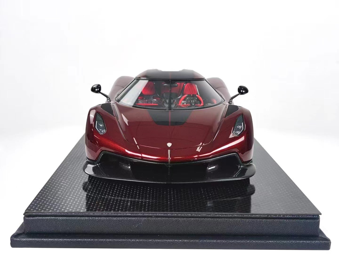 Frontiart 1/18 Koenigsegg Jesko Absolute Edition Carbon Black Simulation Car Model