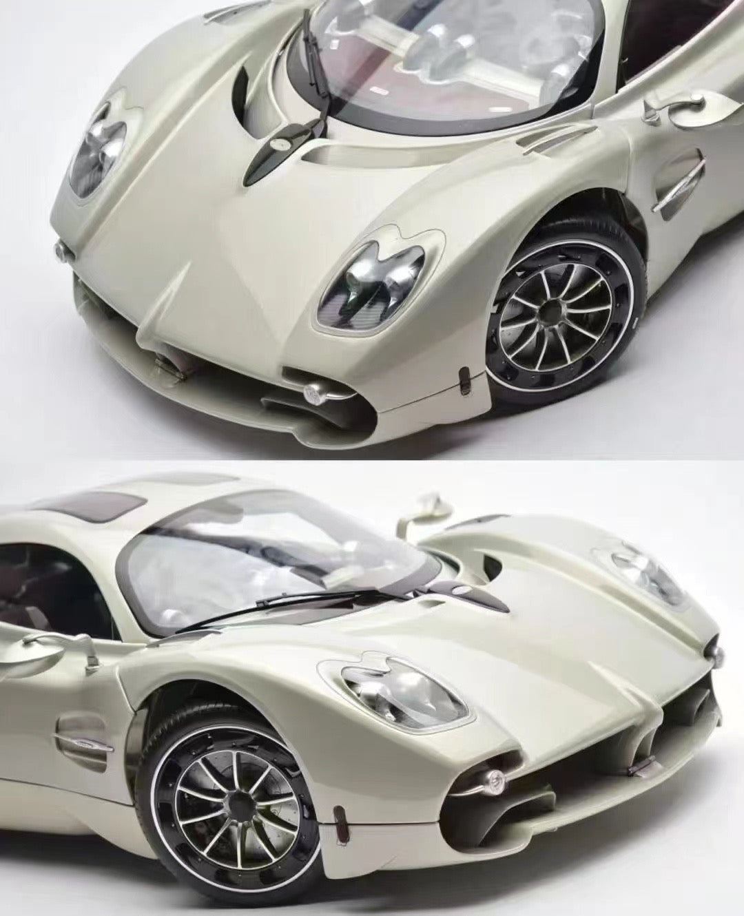 Modelo de coche de simulación Pagani Utopia Pocher 1/8, adorno, regalo de cumpleaños