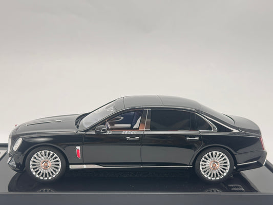 MOTORHELIX 1/18 Hongqi Guoya black limited edition model car