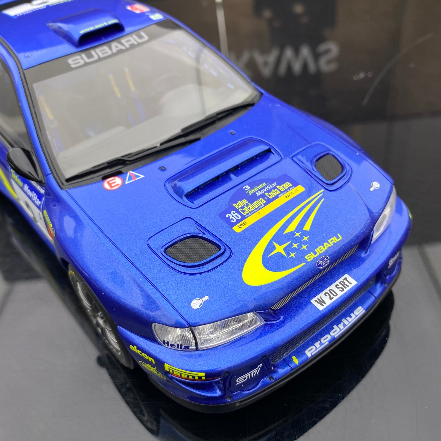 OTTO 1/18 Subaru IMPREZA S6 WRC Simulation Car Model Ornaments Gift OT472