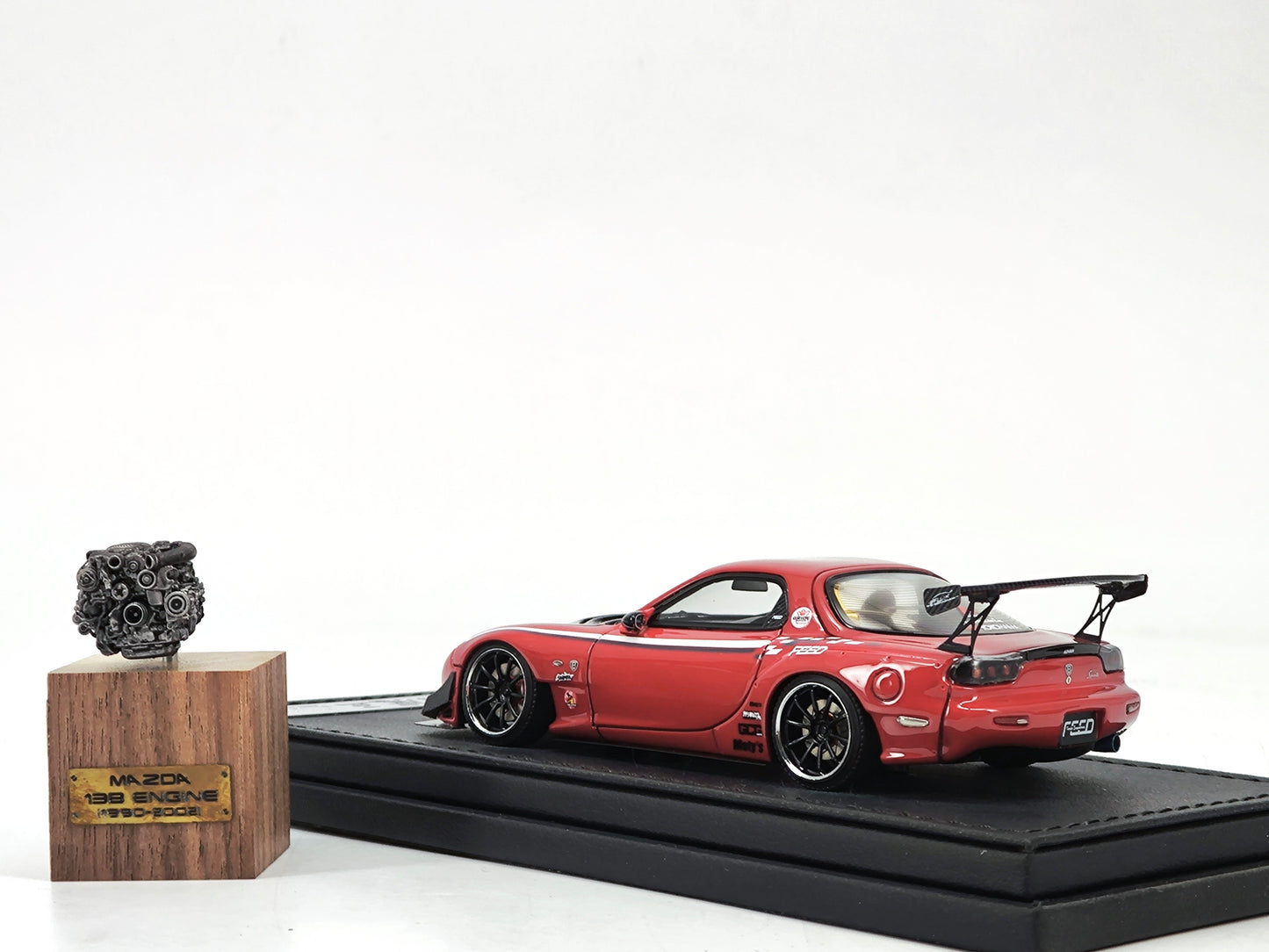 IG 1/43 Mazda rx7 Demon King with engine simulation model car IG2183