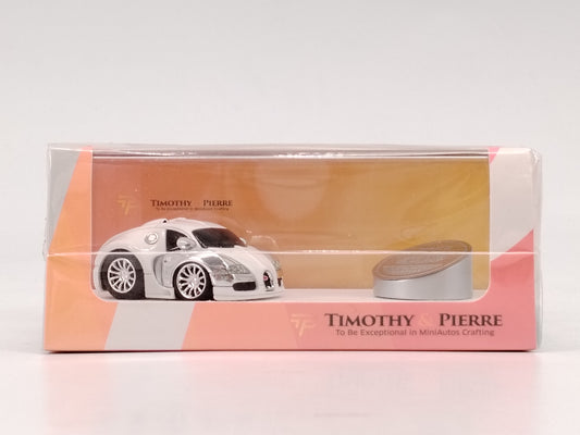 TIMOTHY&PIERRE 1/18 Bugatti Veyron White and Blue Resin Model TP031