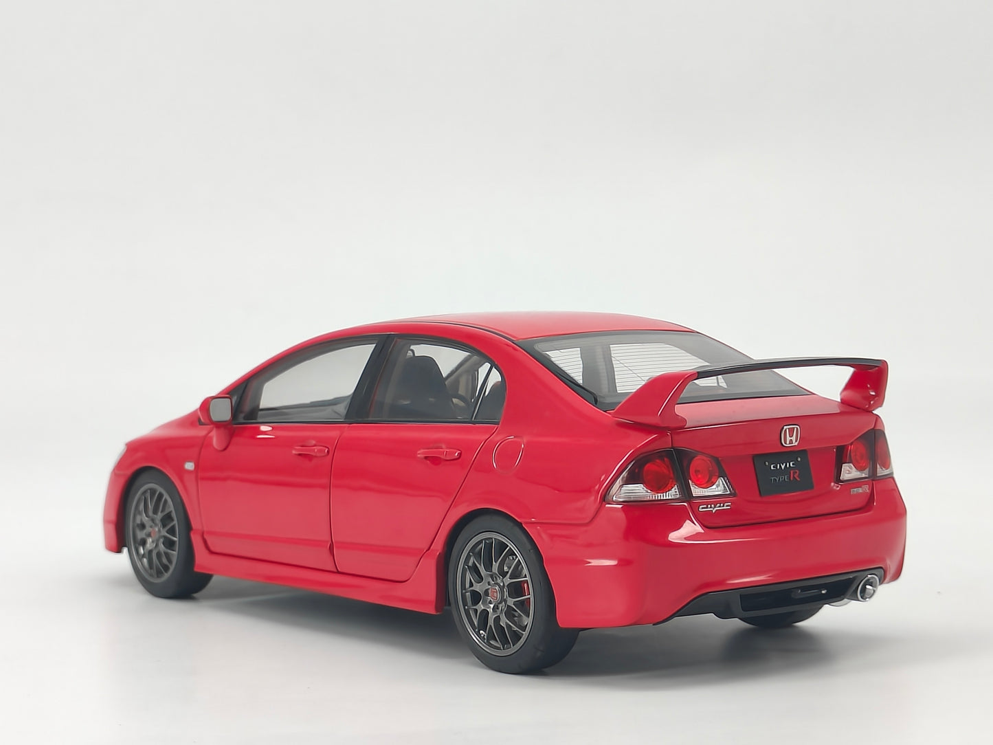 WELL 1/18 Honda Civic Type R (FD2) Red Alloy Full Open Car Model