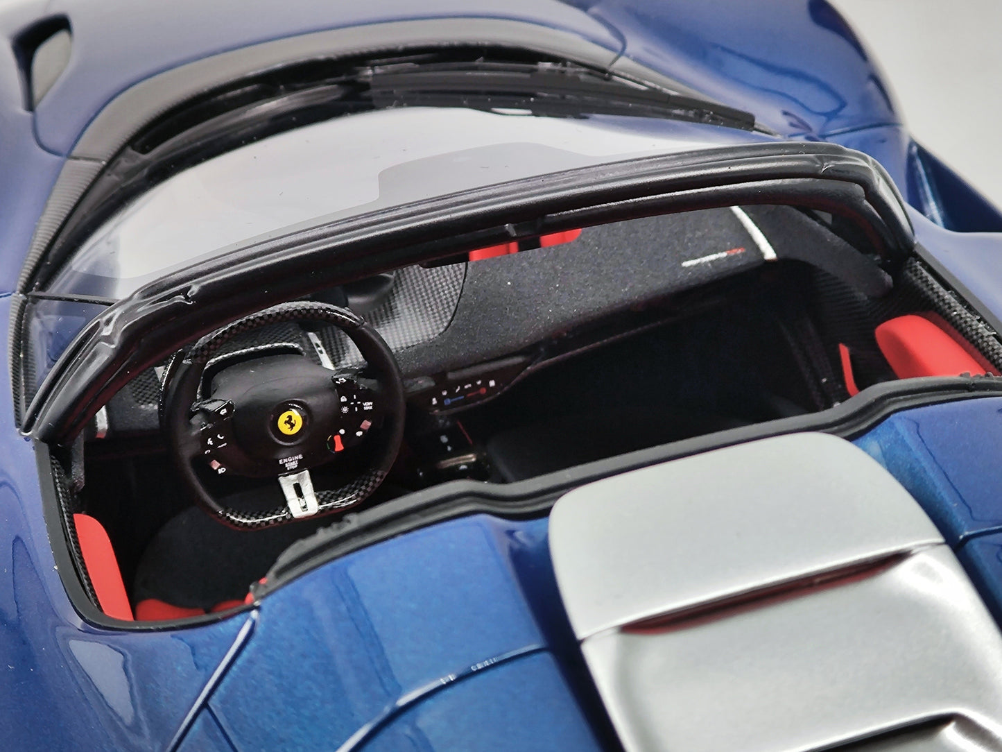 BBR 1/18 Ferrari sp3 Abu Dhabi Blue Limited Edition Car Model P18214F