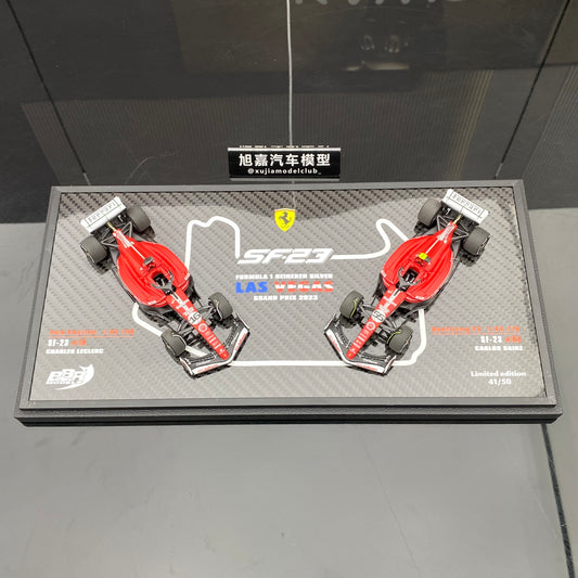 BBR 1/43 Ferrari SF-23 Las Vegas Grand Prix LAS VEGAS double car special painting