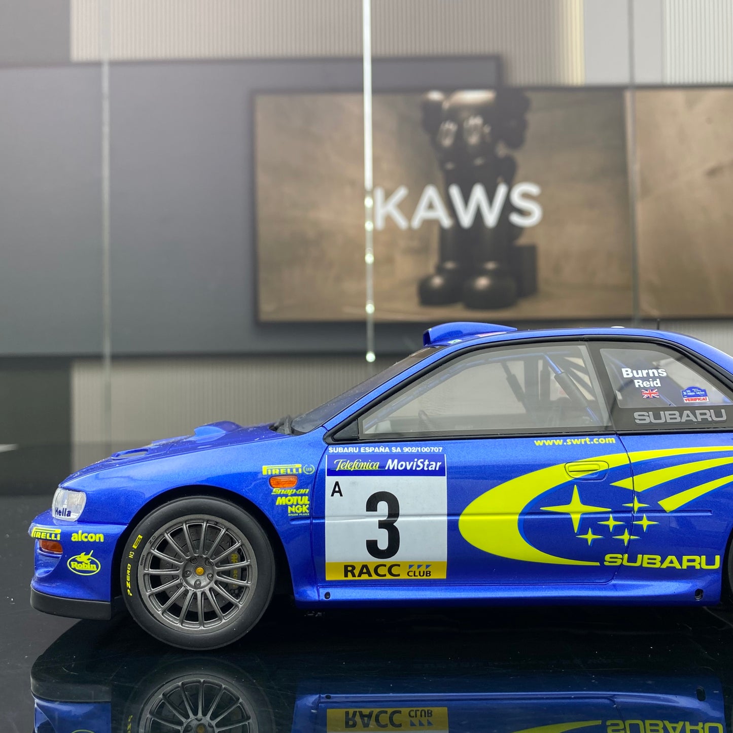 OTTO 1/18 Subaru IMPREZA S6 WRC Simulation Car Model Ornaments Gift OT472