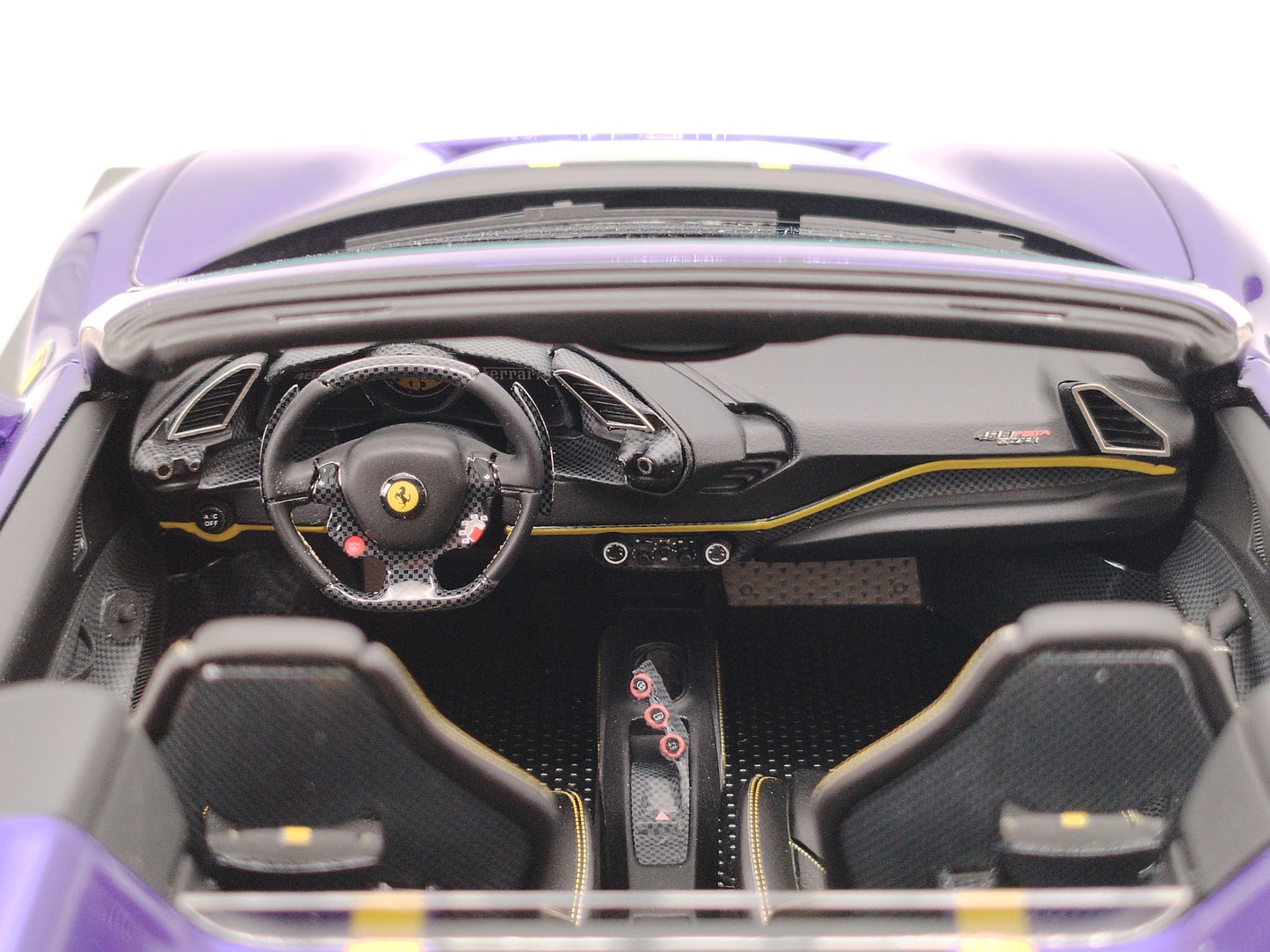 DINOMDOEL 1/18 Ferrari 488 PISTA SPIDER Purple Simulation Model Car FPS003B