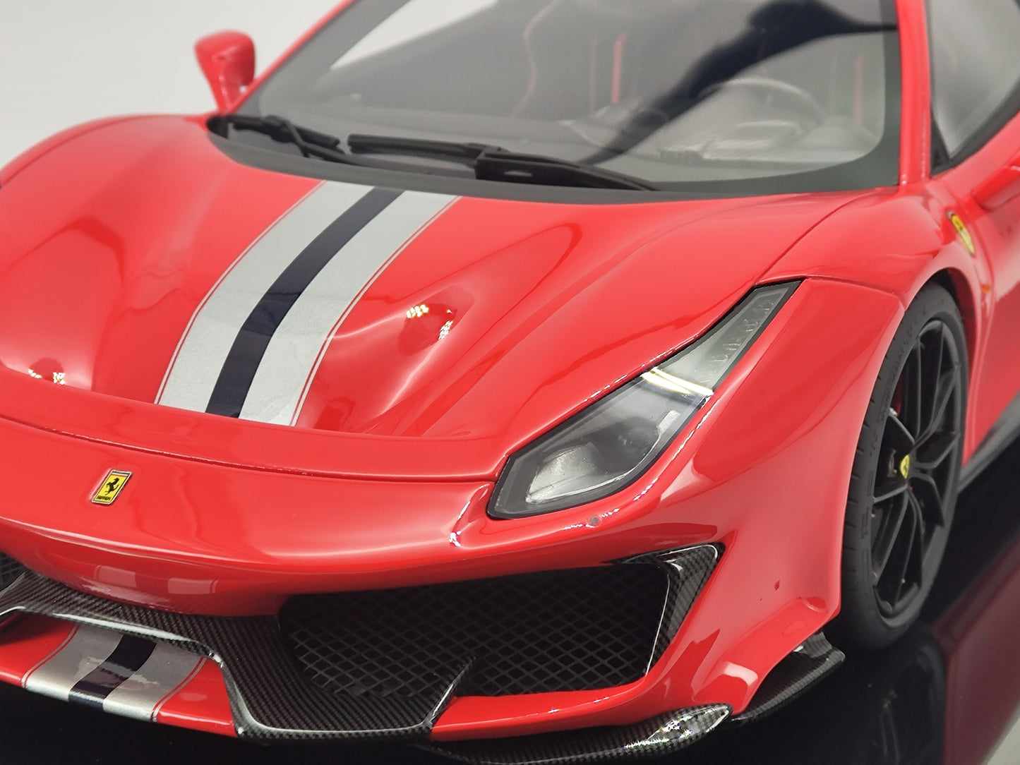 Amalgam 1/18 Ferrari 488 PISTA with Red Logo, Resin Model Car