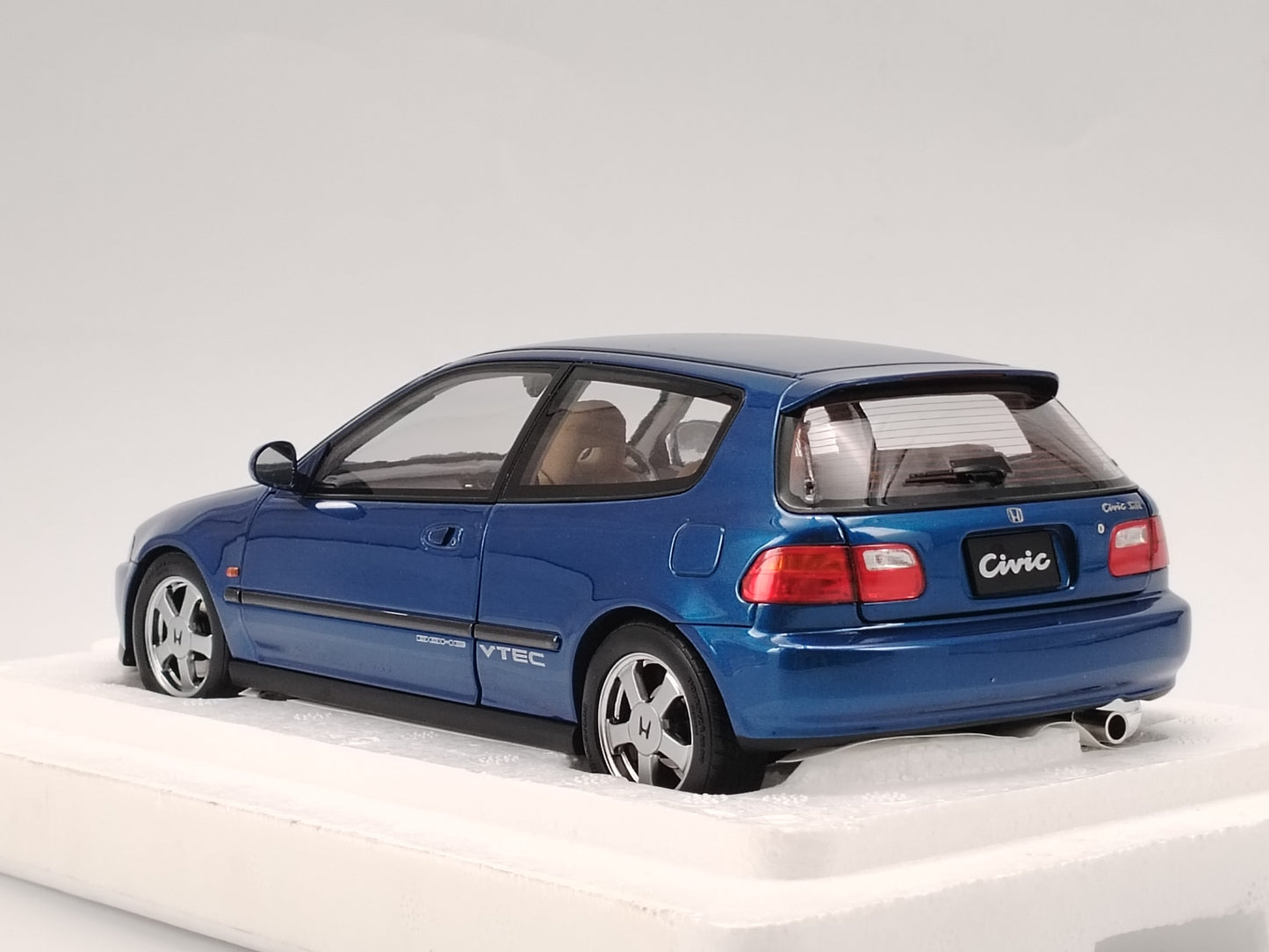 LCD 1/18 Honda EG6 SiR Blue Alloy Model Car Birthday Gift