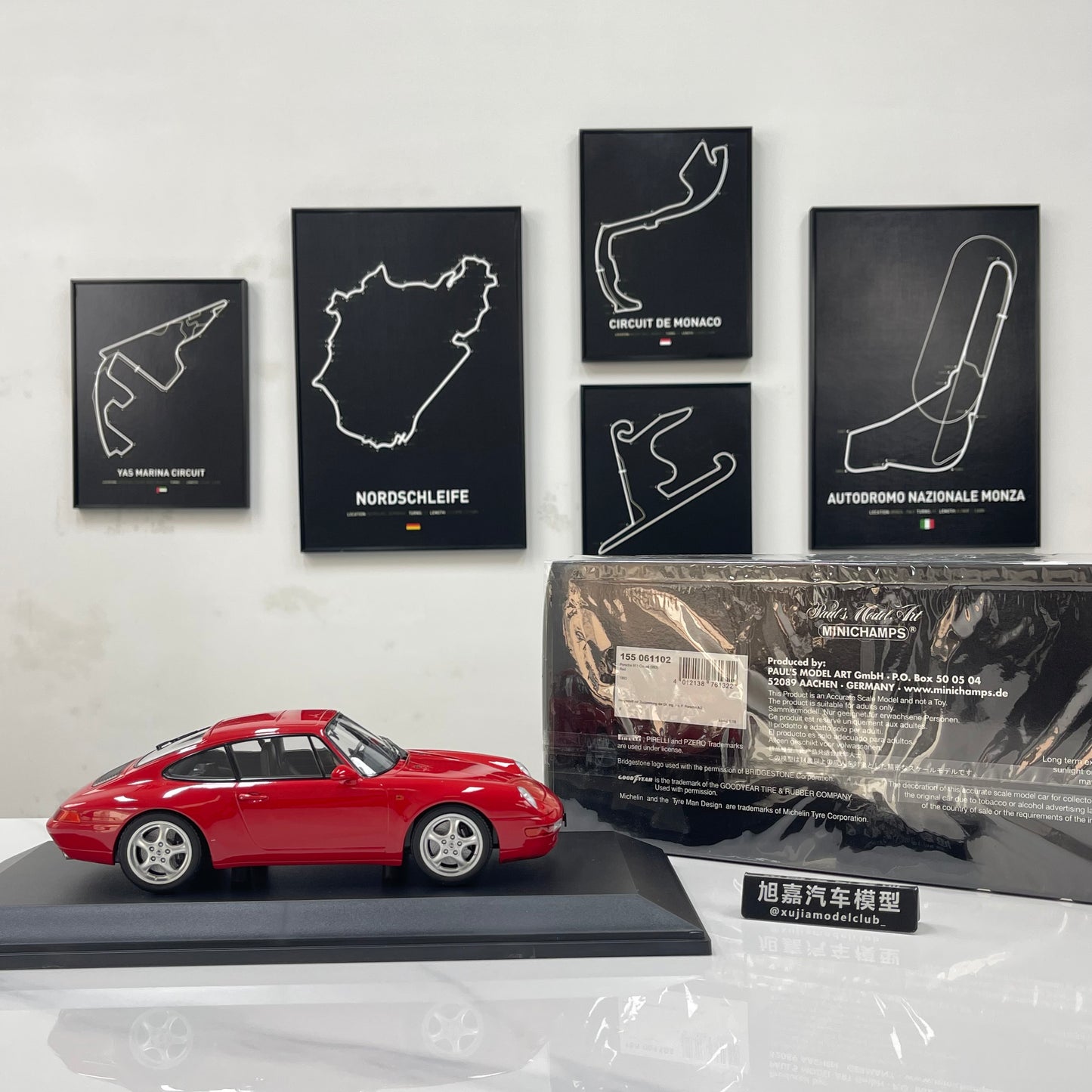 MINICHAMPS 1/18 Porsche 911 (993) 1993 Red 155061102
