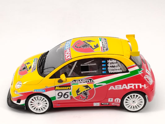 TOPSPEED 1/18 Abarth 695 #96 Red and Yellow Paint Resin Car Model