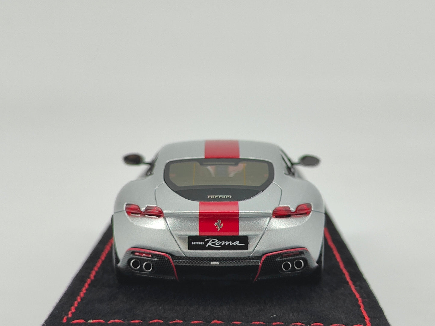 BBR 1/43 Ferrari Roma 30th Anniversary Special Edition Black Velvet Matte Silver Simulation Car Model BBRC236CH30