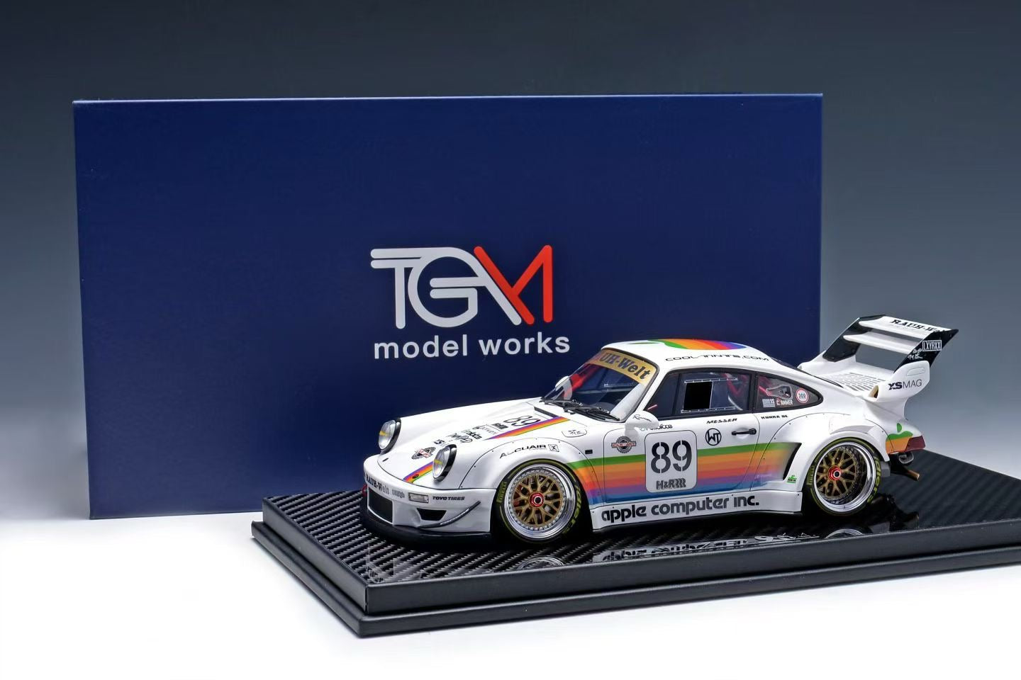 TGM 1/18 Porsche RWB 964 Apple Livery Limited Edition Resin Model Car