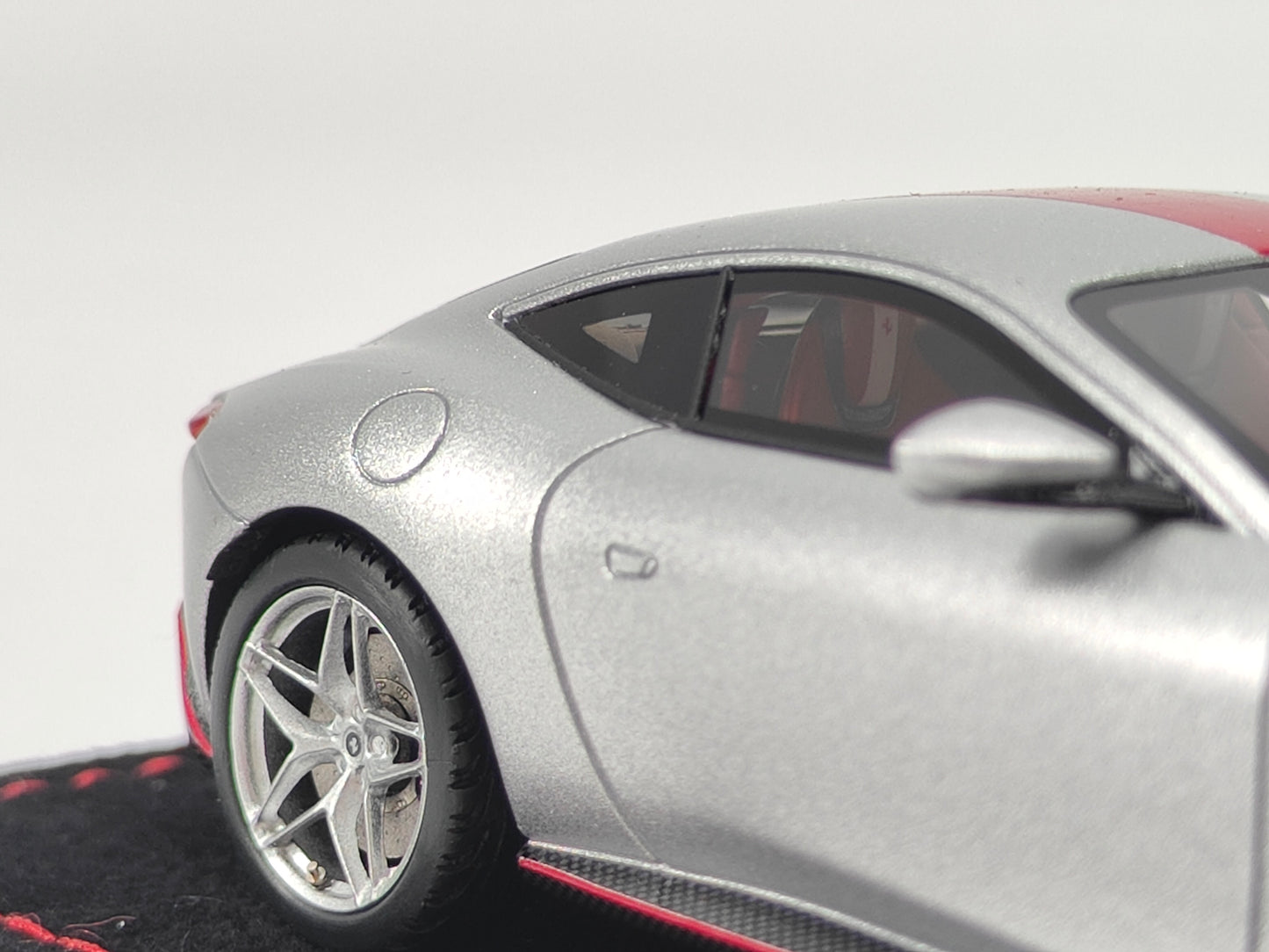 BBR 1/43 Ferrari Roma 30th Anniversary Special Edition Black Velvet Matte Silver Simulation Car Model BBRC236CH30