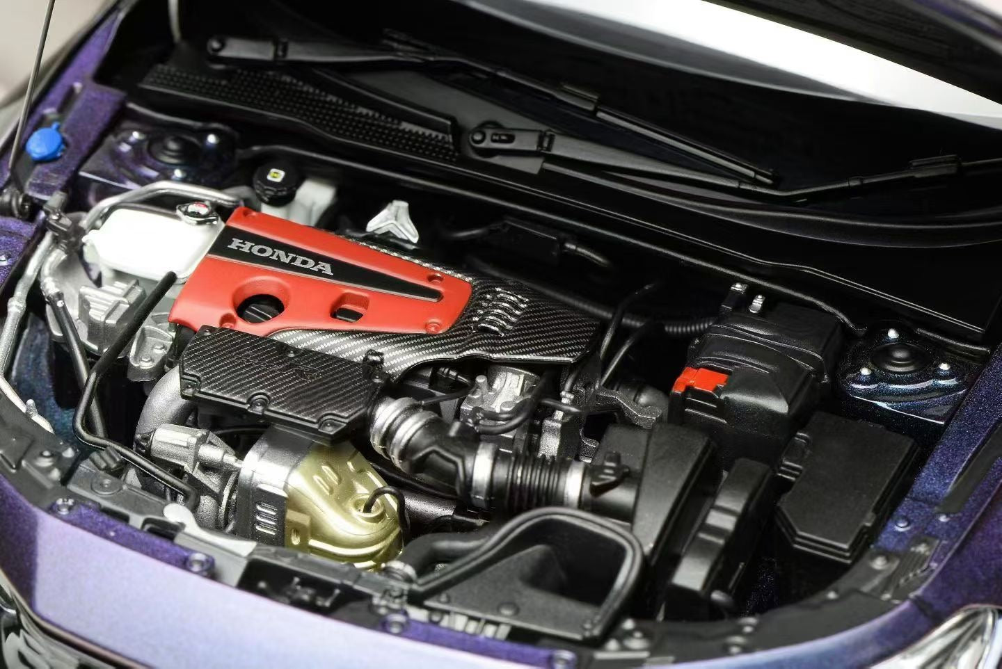 MOTORHELIX 1/18 Diecast Fully Opening Car Model: Honda Civic TYPE R (FL5) Customized