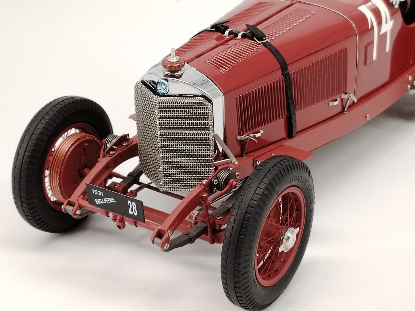 CMC 1/18 Mercedes Benz SSK #14 Red Alloy Model Car