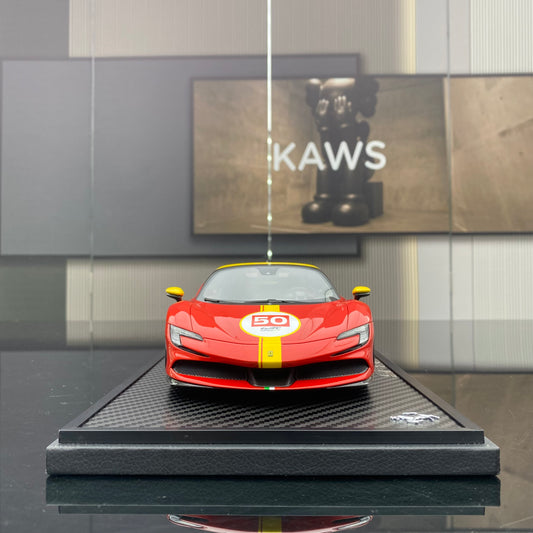 BBR 1/18 Ferrari SF90 Stradale Le Mans Red Limited Edition Car Model