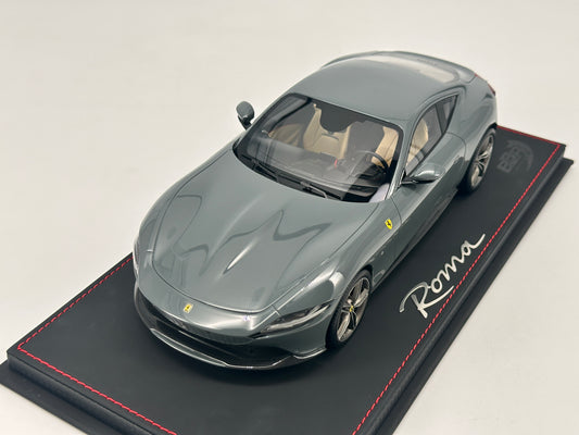 BBR 1/18 Ferrari Roma Grey Resin Car Model Ornaments