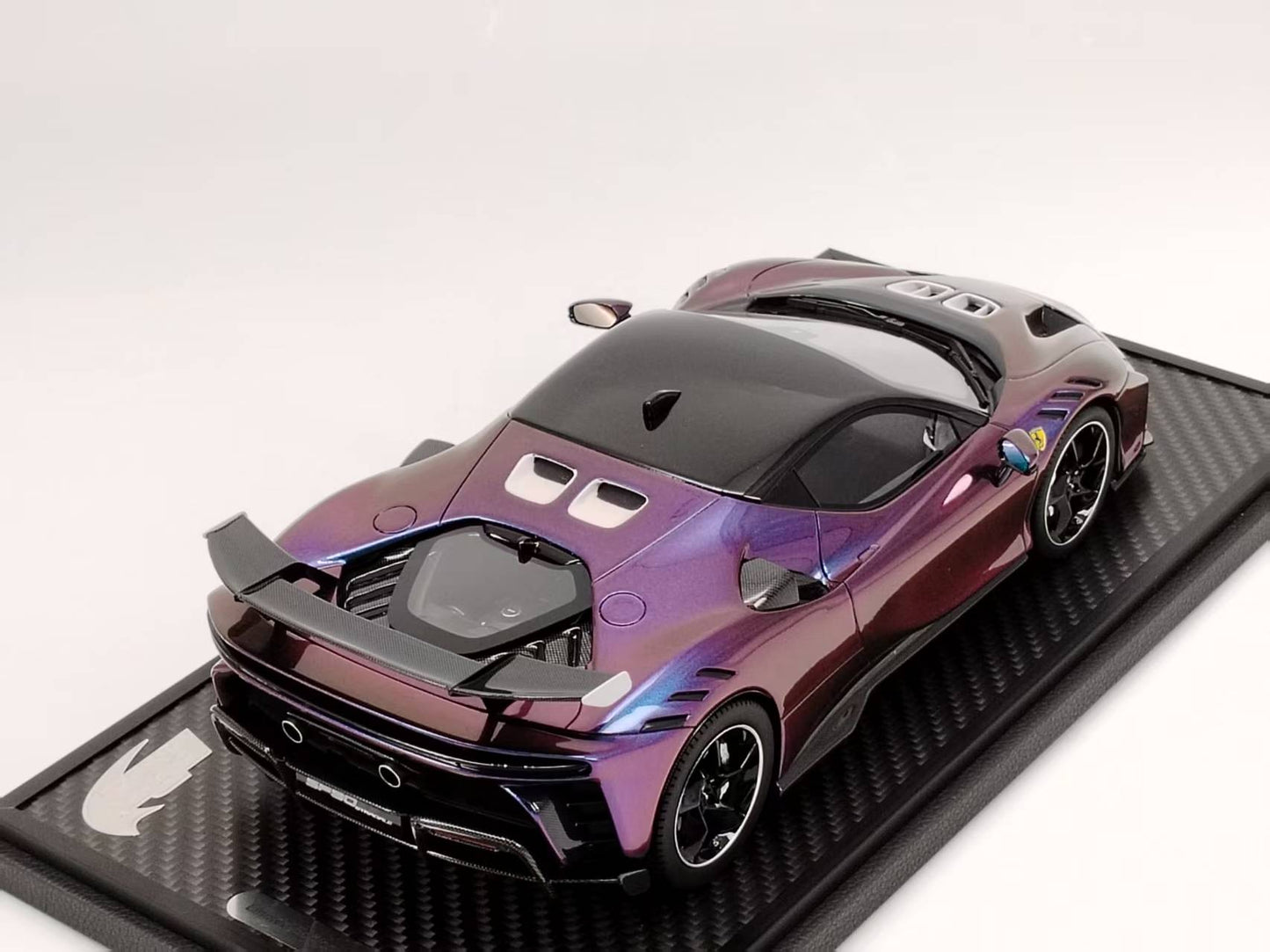 BBR 1/18 Ferrari SF90 XX Stradale Color-Changing Purple Resin Model Car P18237CHA1