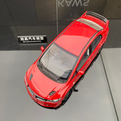OTTO 1/18 HONDA CIVIC MUGEN RR(FD2) red simulation car model