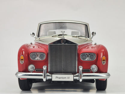 Kyosho 1/18 Rolls-Royce Phantom IV Silver Red Cover Alloy Simulation Model Car