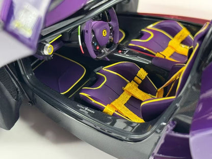 BBR 1/18 Ferrari LaFerrari Alloy Fully Open Purple Limited Edition Model Car