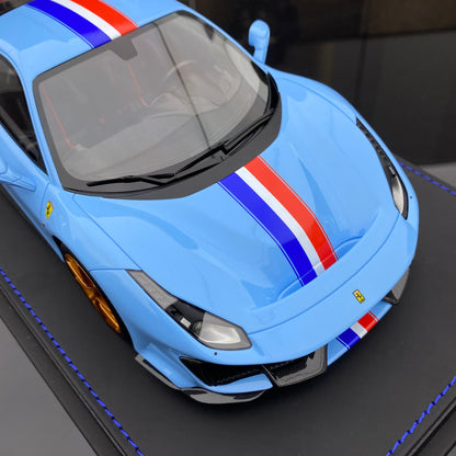 BBR 1/18 Ferrari 488 pista Hong Kong purple limited edition car model ornament
