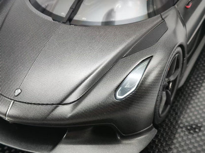 FA 1/18 Koenigsegg Jesko Absolut Carbon Black Resin Model Car