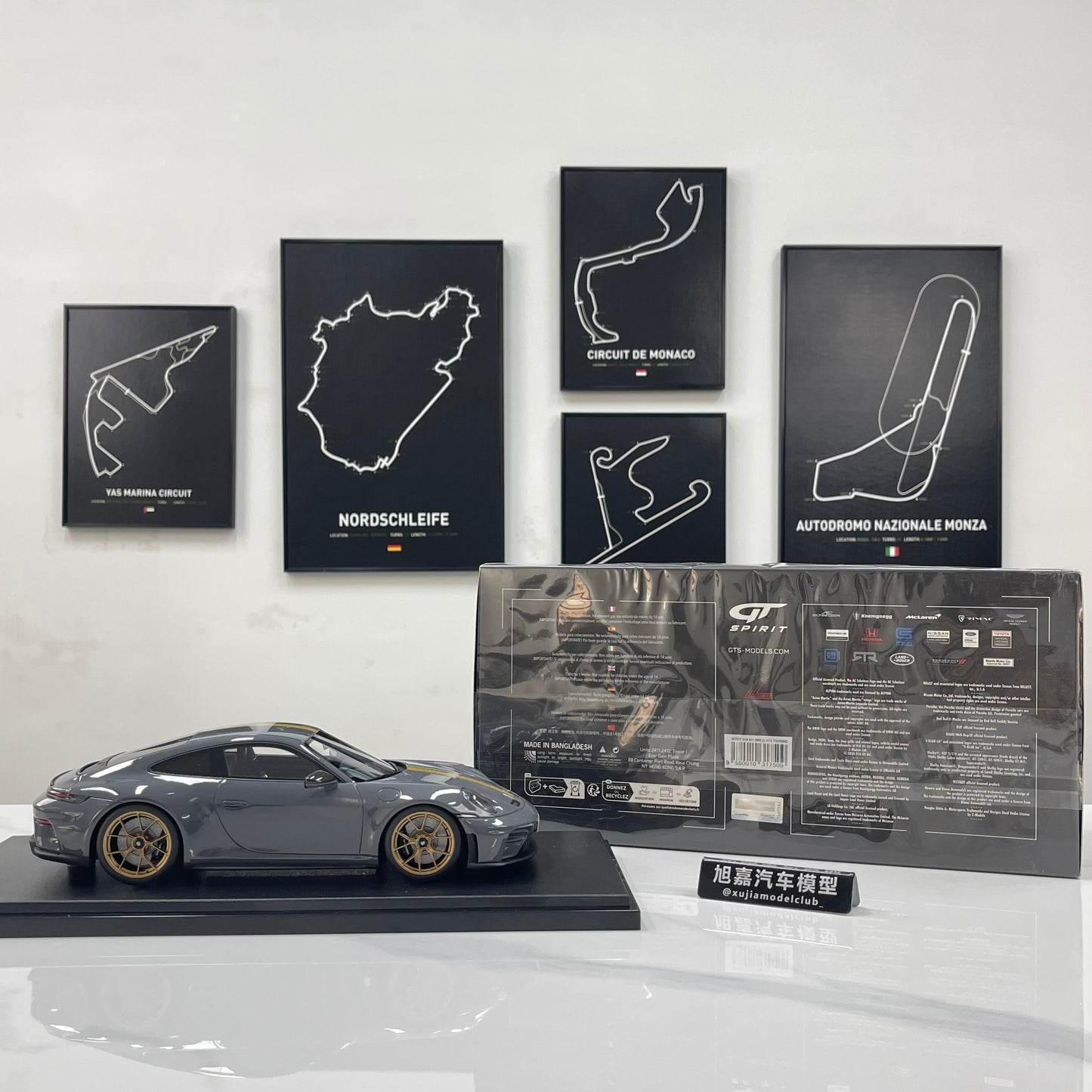 GT Spirit 1/18 Porsche 911 [992.2] GT3 Touring Grey GT577