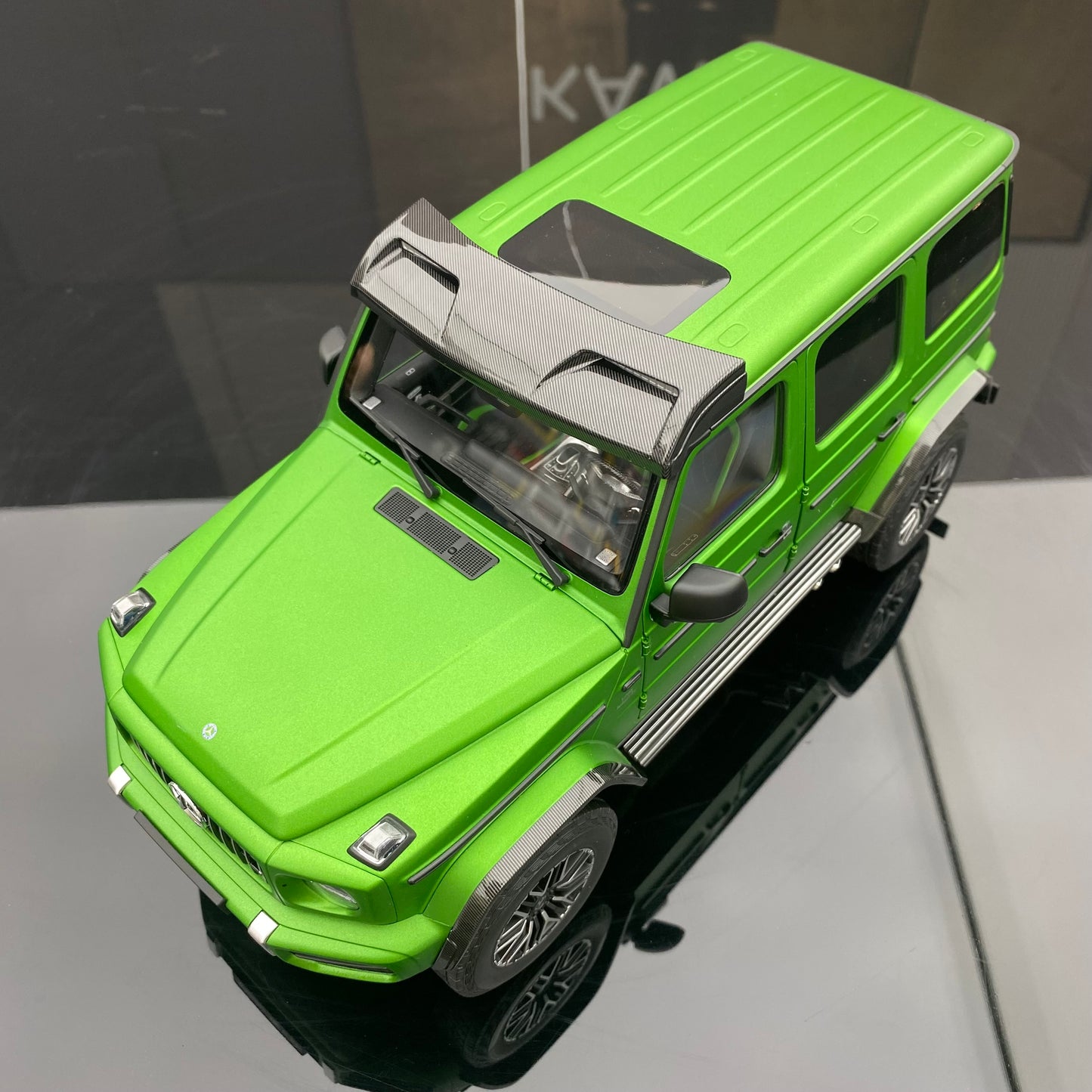 Almost Real 1/18 Mercedes-Benz AMG G63 4X4² Matt Green Big G Car Model Ornament