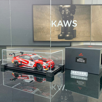 SPARK 1/18 BMW M4 GT3 WRT Team 2023 Spa Endurance Race No. 32 Red Paint Simulation Car Model Ornament