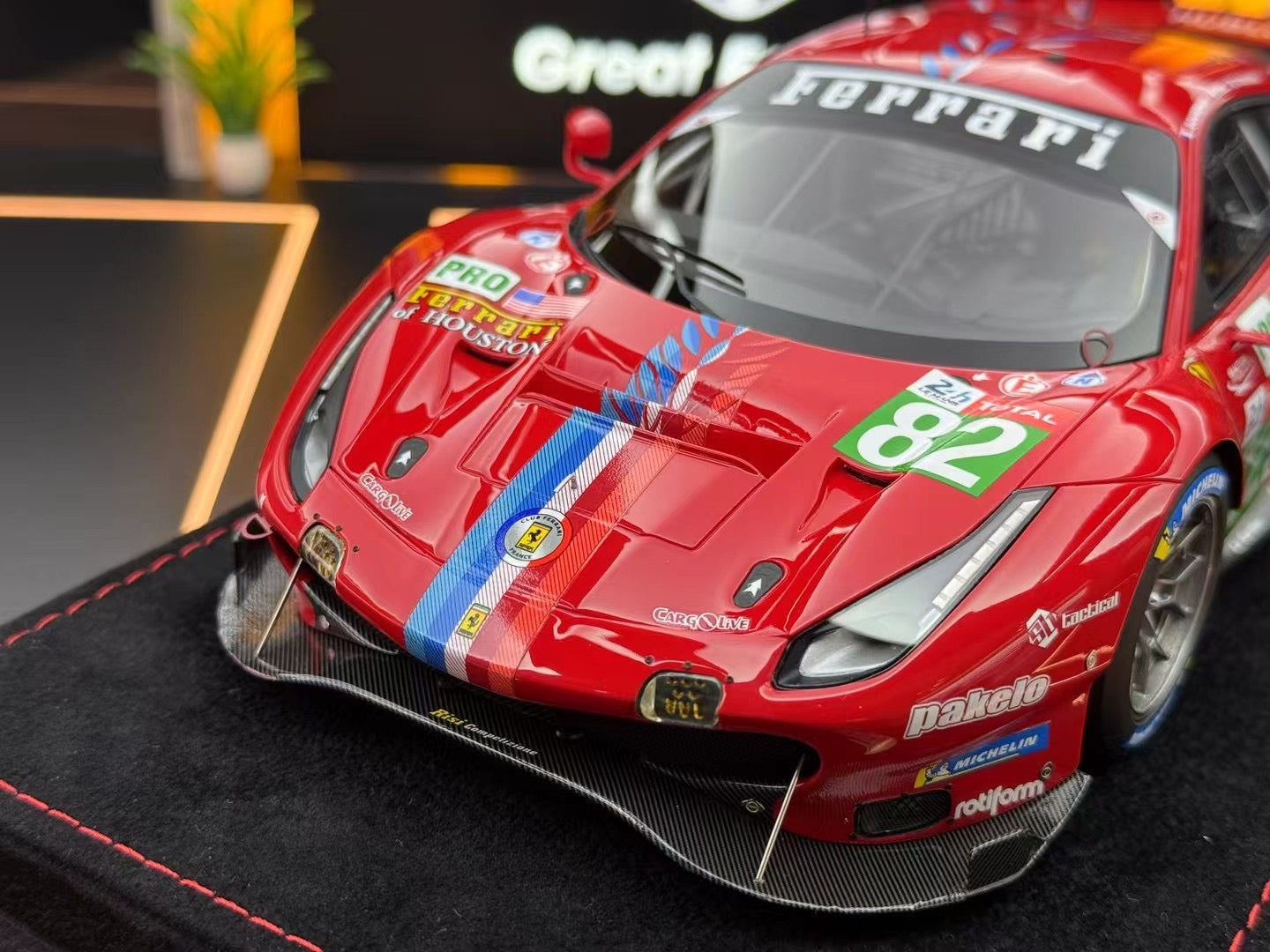 BBR 1:18 Ferrari 488 GTE LM GTE PRO Team Risi Le Mans 2020 - N. 82  158/172 DDJ020
