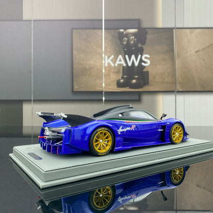 BBR 1/18 Pagani Huayra R blue simulation car model ornaments