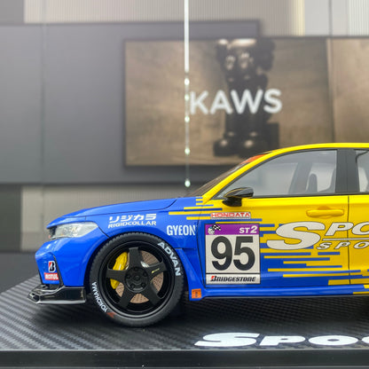 Peako 1/18 Honda Civic Type R FL5 Spoon resin car model for gift giving