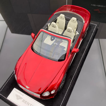 HH Model 1/18 Bentley Continental GTC convertible limited edition car model