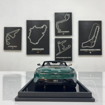 MOTORHELIX 1/18 Aston Martin DB12 Volante (Convertible) – Qilun Green (MH394)