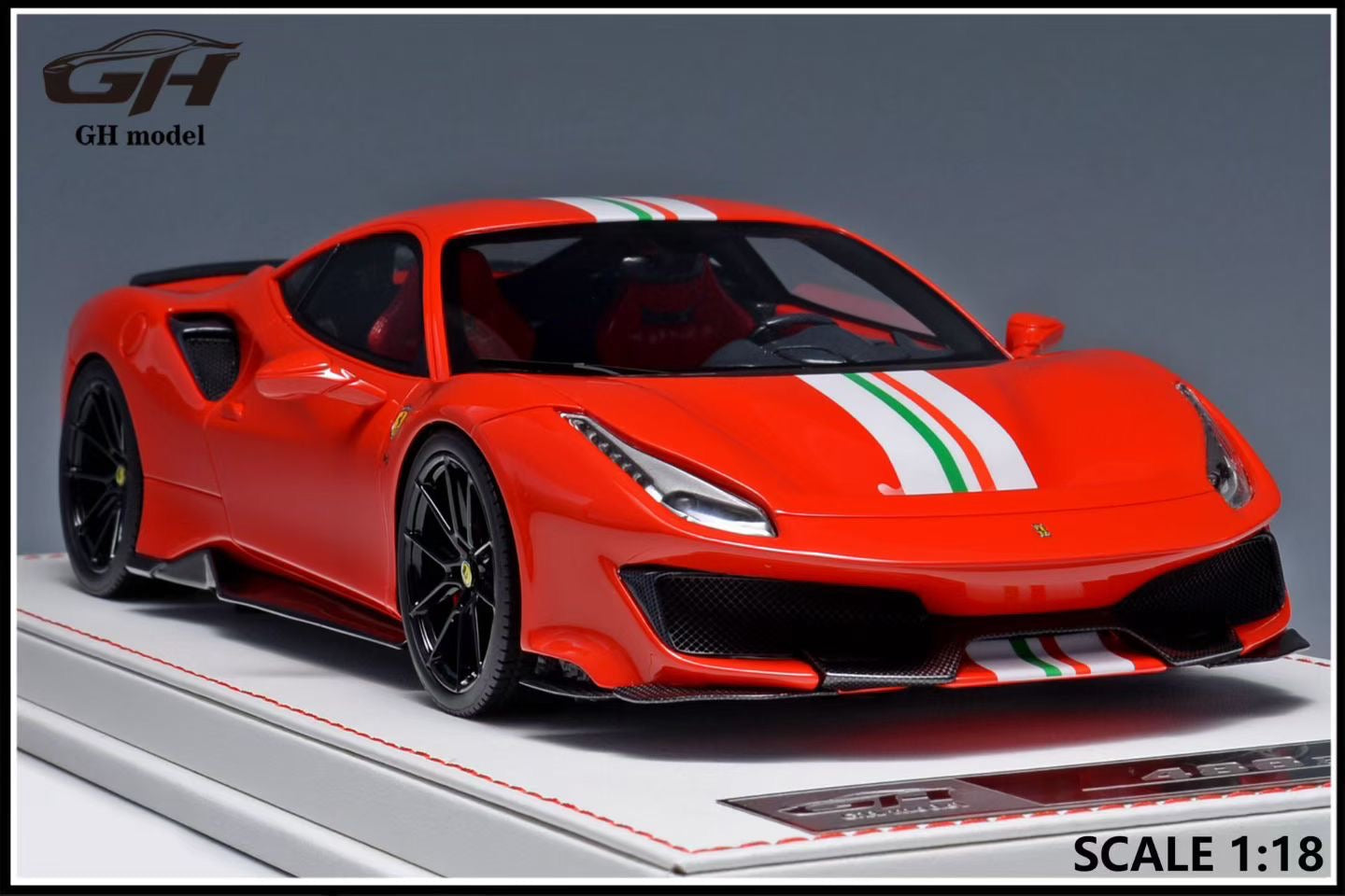 GH Model 1/18 Ferrari Novitec 488pista Limited Edition Model Car