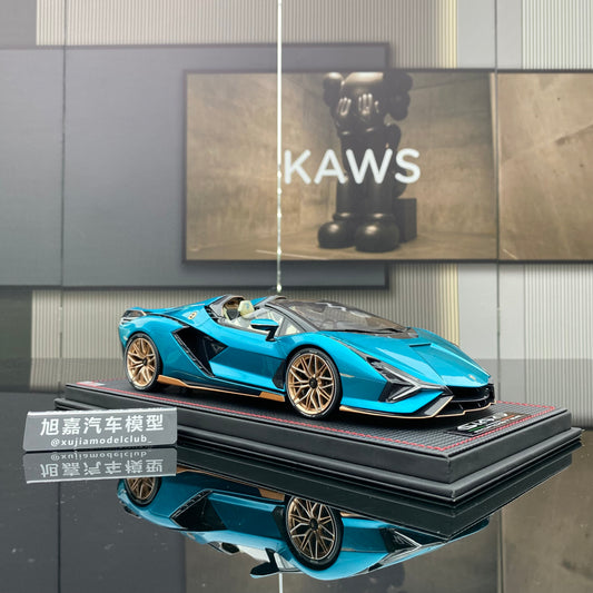 MR 1/18 Lamborghini Sian Roadster convertible limited edition simulation car model