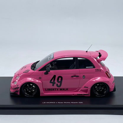 Topspeed 1/18 Abarth 595 LBWK simulation car model