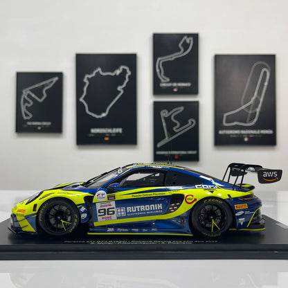 Spark 1/18 Porsche 911 (992) GT3 R – 2025 Spa 24 Hours Runner-up (Green Livery) – 18SB081